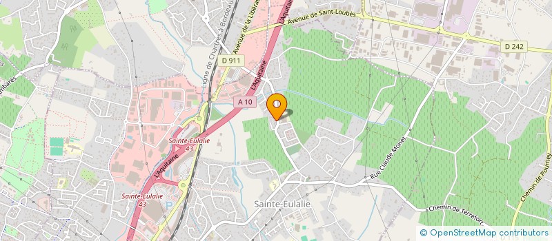 localisation de l'entreprise KART'AQUITAINE à SAINTE-EULALIE