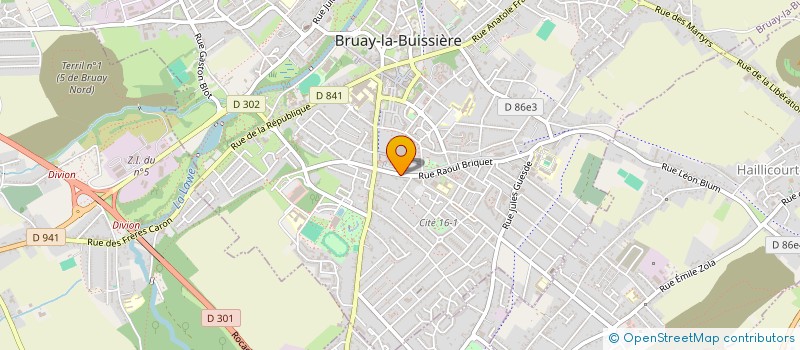 localisation de l'entreprise KART'INNOV à BRUAY-LA-BUISSIERE