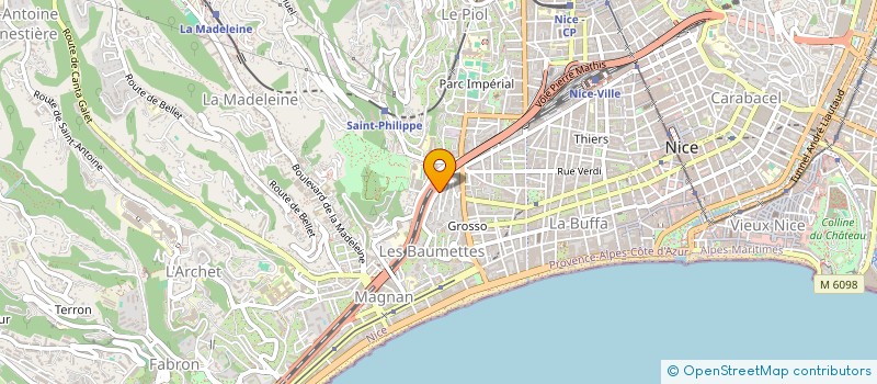 localisation de l'entreprise KARTE BLANCHE SERVICES à NICE