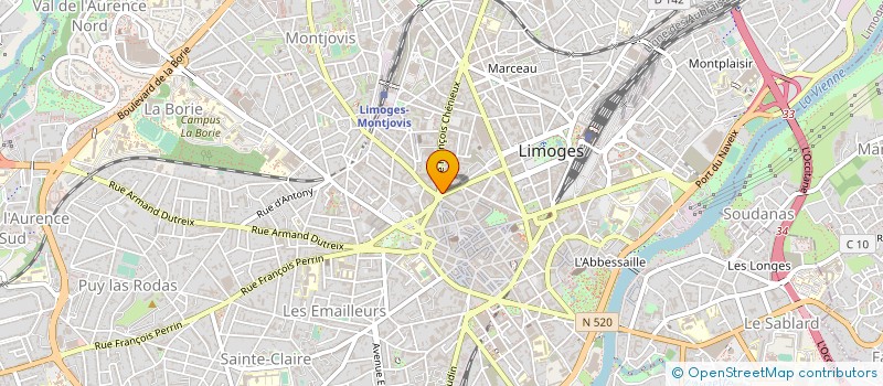 localisation de l'entreprise KARTHAGO FOODS & BEVERAGES à LIMOGES