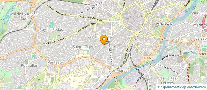 localisation de l'entreprise KARTHEO à LIMOGES