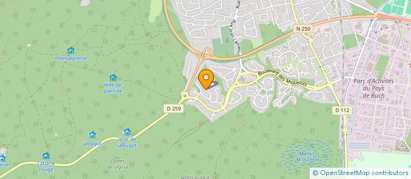 localisation de l'entreprise KARTHIER DE L'ILE AUX OISEAUX  LA TESTE-DE-BUCH