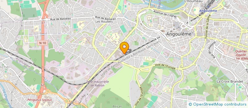 localisation de l'entreprise KARTING CLUB LS à ANGOULEME