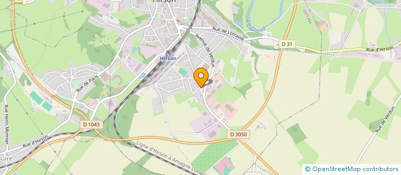 localisation de l'entreprise KARTING D HIRSON à HIRSON