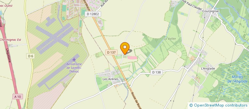 localisation de l'entreprise KARTING DE SAINTES  LES GONDS