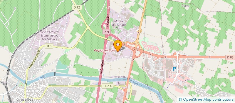 localisation de l'entreprise KARTING PO  RIVESALTES