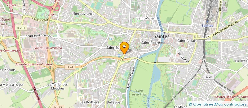 localisation de l'entreprise KARTING SAINTONGE ENTREPRISES  SAINTES