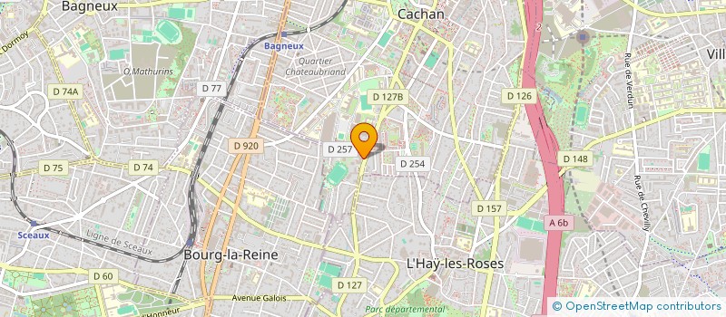 localisation de l'entreprise KARTOSA à BOURG-LA-REINE