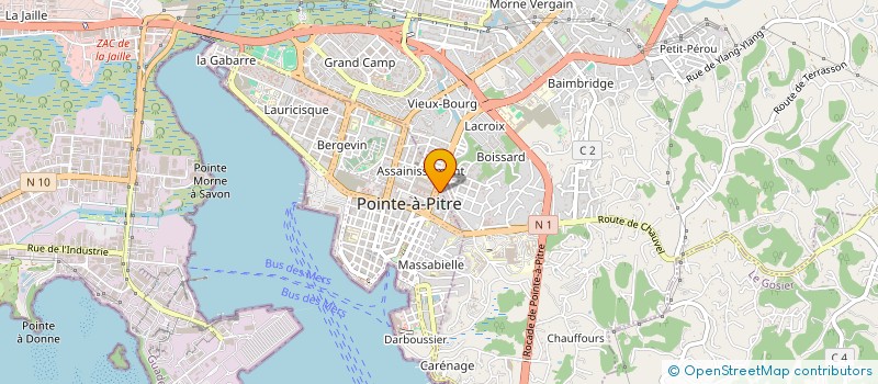localisation de l'entreprise KARUCOM à POINTE A PITRE
