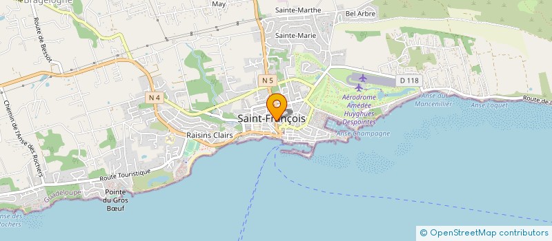 localisation de l'entreprise KARUK DISTRIBUTION 118 à SAINT-FRANCOIS
