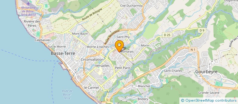 localisation de l'entreprise KARUK'INTERFACE à BASSE-TERRE