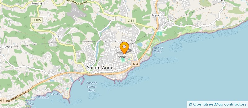 localisation de l'entreprise KARUKERA AVIRON CLUB à SAINTE-ANNE