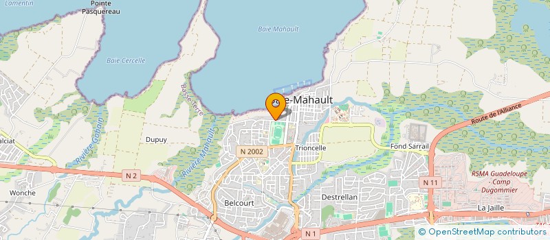 localisation de l'entreprise KARUKERA COUVERTURE à BAIE-MAHAULT
