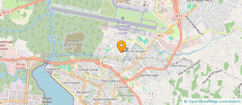 localisation de l'entreprise KARUKERA COXI CLUB  LES ABYMES