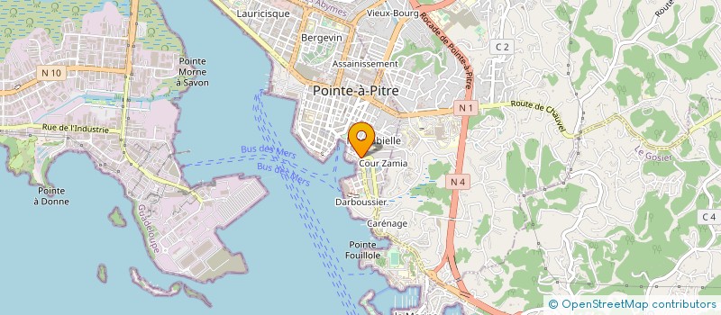 localisation de l'entreprise KARUKERA INNOV TP à POINTE-A-PITRE