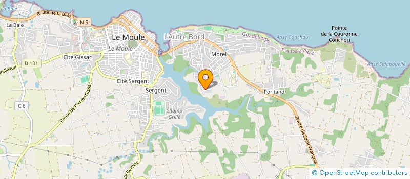 localisation de l'entreprise KARUKERA WORKOUT à LE MOULE