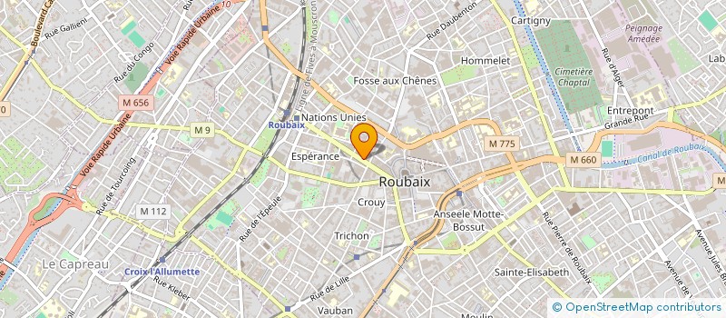 localisation de l'entreprise KARUS SARL à ROUBAIX