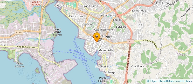 localisation de l'entreprise KARUTEX à POINTE A PITRE