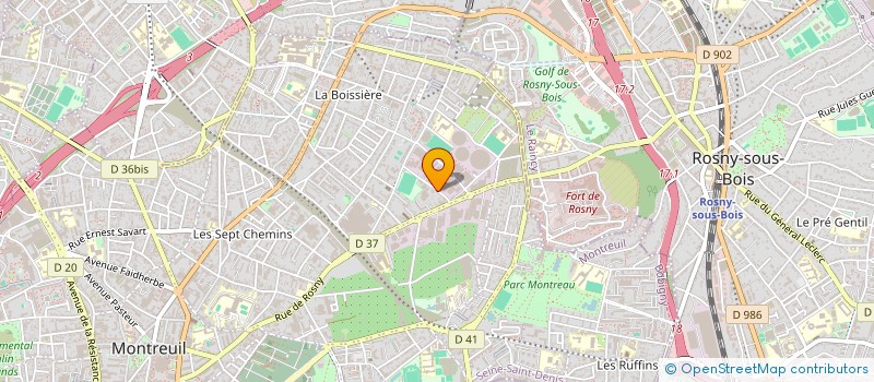 localisation de l'entreprise KAS BAT à MONTREUIL
