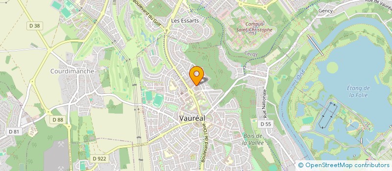 localisation de l'entreprise KAS CONDUITE  VAUREAL