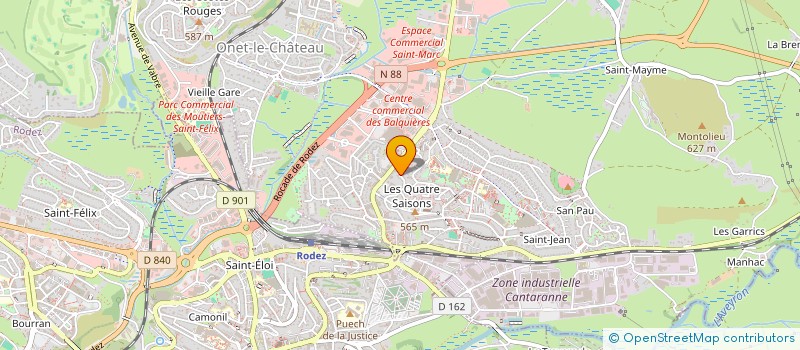 localisation de l'entreprise KAS MAT à ONET-LE-CHATEAU