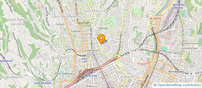 localisation de l'entreprise KAS PA LA TETE CORAJOD à NICE