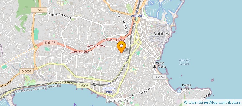 localisation de l'entreprise KASAK INVEST à ANTIBES