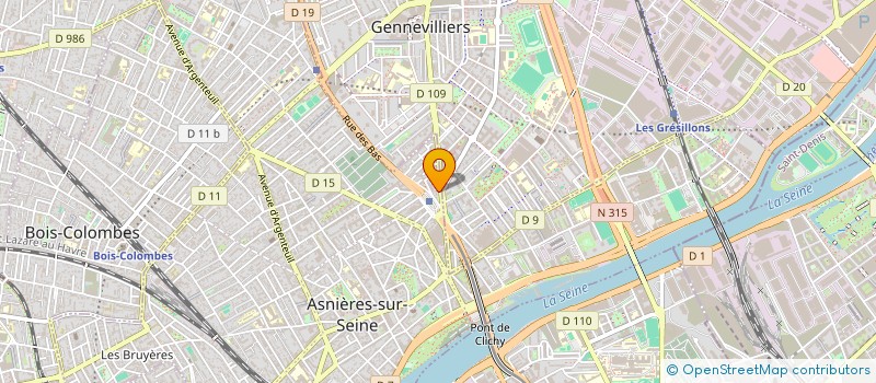 localisation de l'entreprise KASBI BAT  ASNIERES-SUR-SEINE