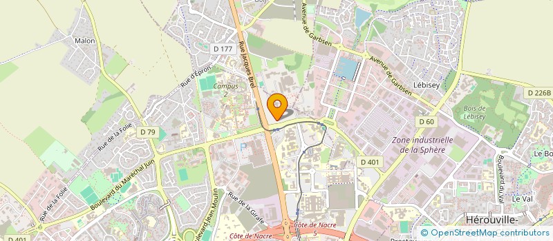 localisation de l'entreprise KASCAD - KADJI ASS POUR LA COOPERATION ET L'AIDE AU DEVELOPPEMENT à CAEN