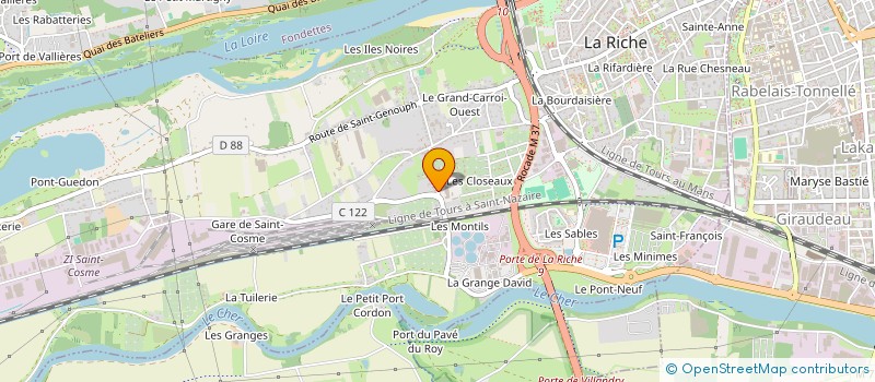 localisation de l'entreprise KASE LOCA 37  LA RICHE