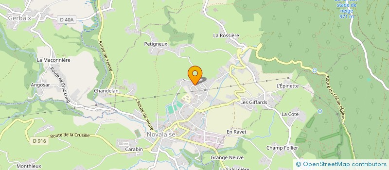 localisation de l'entreprise KASEB 73  NOVALAISE