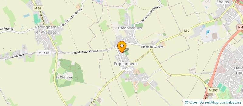 localisation de l'entreprise KASEBAN  ERQUINGHEM-LE-SEC