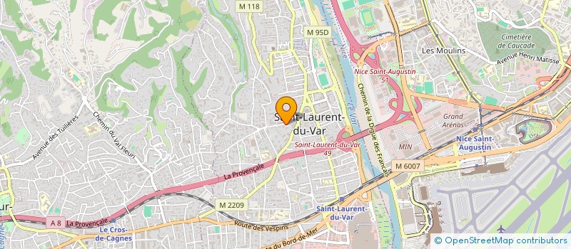 localisation de l'entreprise KASHA à SAINT-LAURENT-DU-VAR