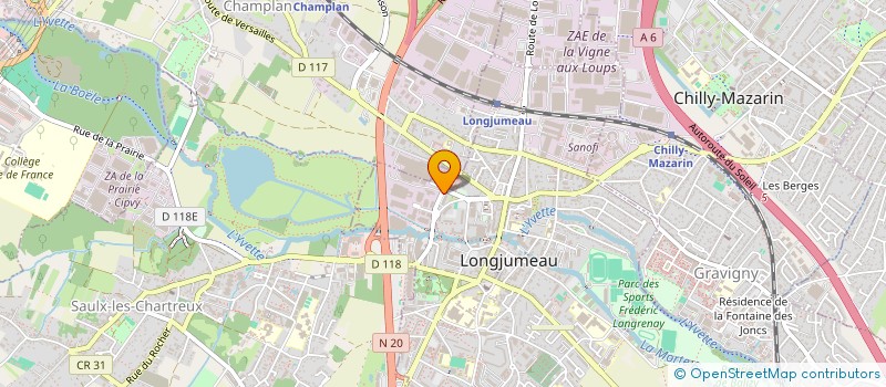 localisation de l'entreprise KASHAYA IMMO à LONGJUMEAU