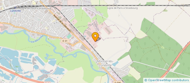 localisation de l'entreprise KASPAR GROUP à MONCEL-LES-LUNEVILLE
