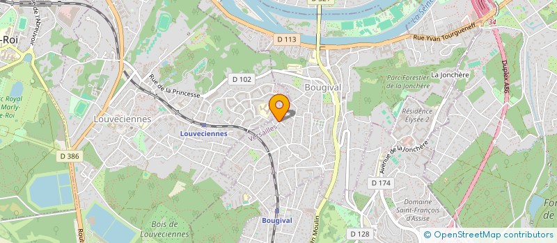 localisation de l'entreprise KASPIA HOLDING à BOUGIVAL