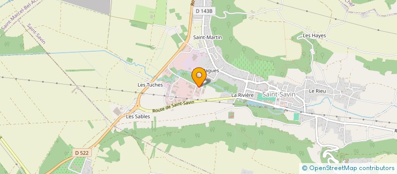 localisation de l'entreprise KASS à SAINT-SAVIN