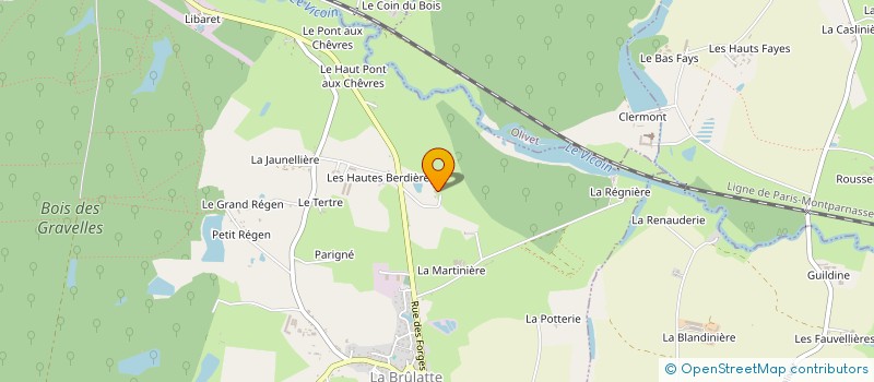 localisation de l'entreprise KASSIOPEE  LA BRULATTE