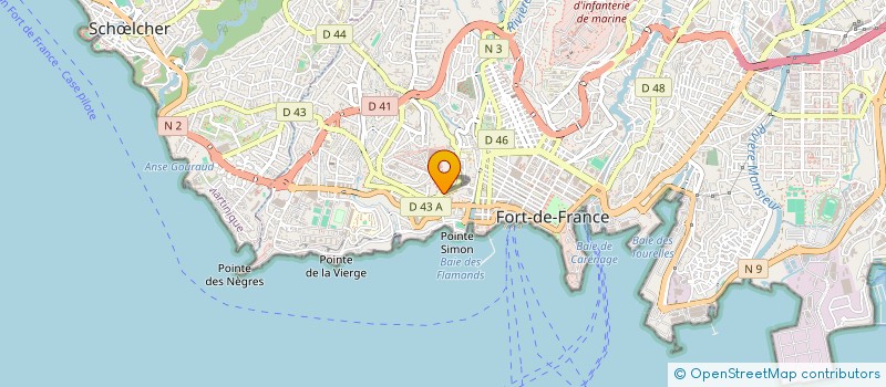 localisation de l'entreprise KASSIR INVEST à FORT-DE-FRANCE