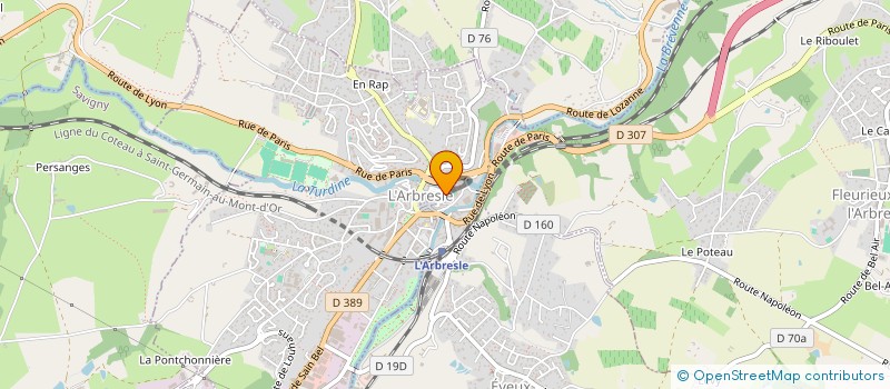 localisation de l'entreprise KASSOGNAH DANSE ET MUSIQUE D'AFRIQUE  L'ARBRESLE