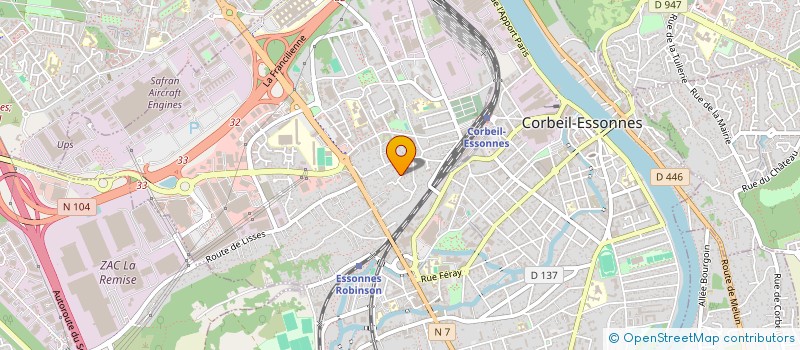 localisation de l'entreprise KAST TRANSPORT à CORBEIL-ESSONNES