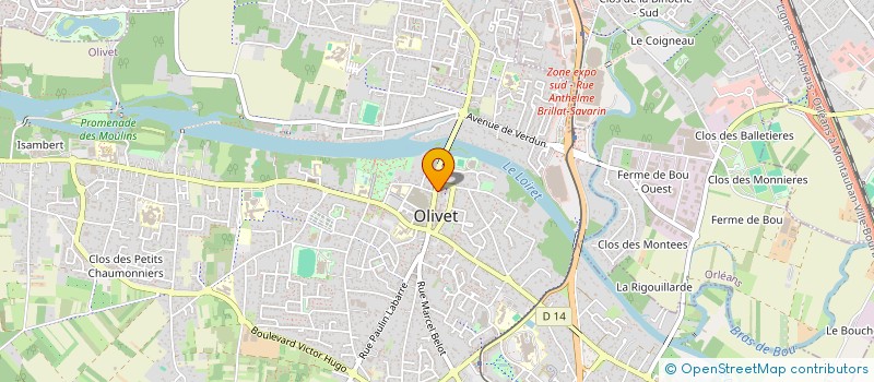 localisation de l'entreprise KASTEEL à OLIVET