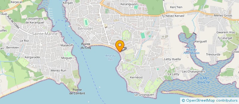 localisation de l'entreprise KASTEL à BENODET