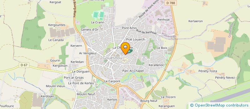 localisation de l'entreprise KASTEL AN DOUR  GOUESNOU