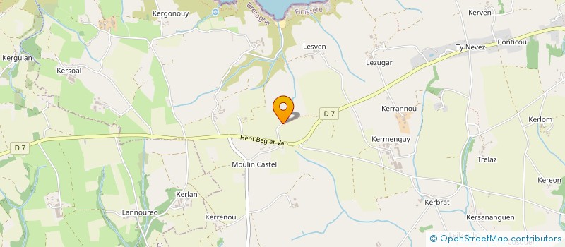 localisation de l'entreprise KASTEL ROZ  BEUZEC-CAP-SIZUN