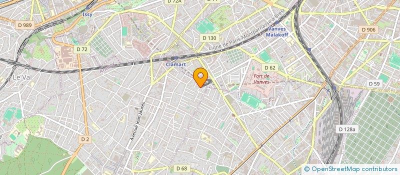 localisation de l'entreprise KASTELL MAEN ROCH à CLAMART