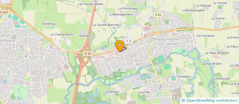 localisation de l'entreprise KASTELLANN, LE COIN DES CREATEURS  NOYAL-CHATILLON-SUR-SEICHE