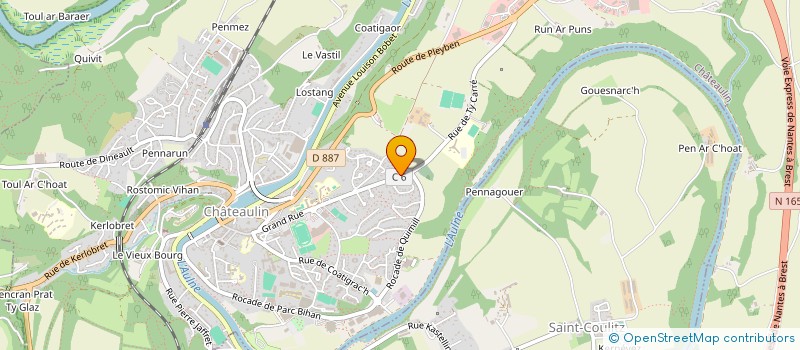 localisation de l'entreprise KASTELLIN  CHATEAULIN