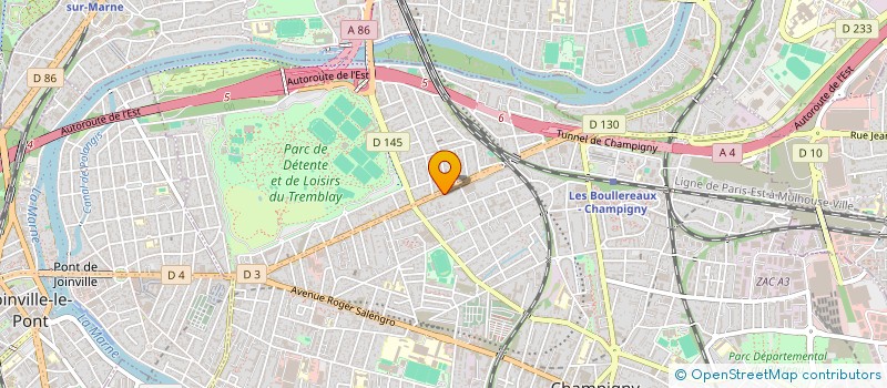 localisation de l'entreprise KASTIN à CHAMPIGNY-SUR-MARNE