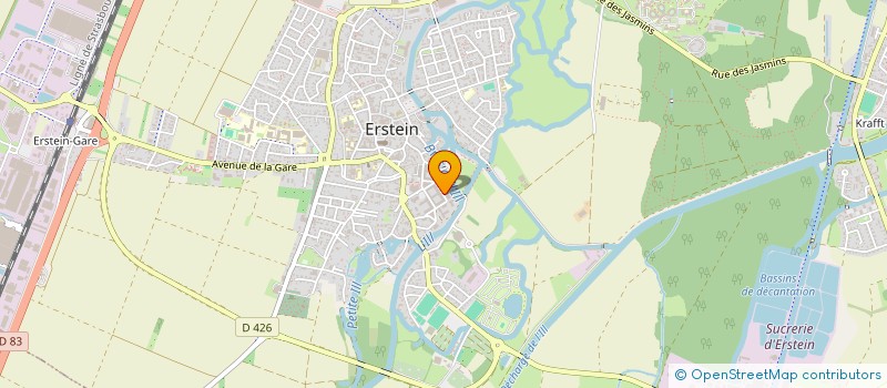 localisation de l'entreprise KASTNER CHAUFFAGE  ERSTEIN